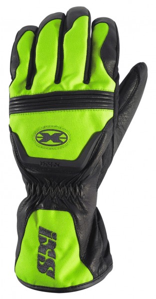 Motorrad Leder Handschuhe Schwarz Neon Gelb IXS Mirage II Größe M Bike !Sale!