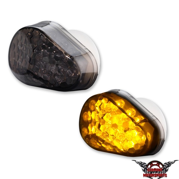 LED Verkleidungsblinker Kawasaki schwarz getönt