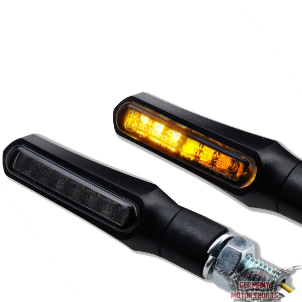 LED Blinker Shark X1 schwarz getönt