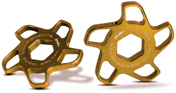 ValterMoto Motorrad Gabelstern 17mm Gabel Einsteller Vordergabel Aluminium gold