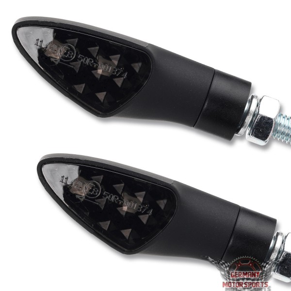 LED Blinker Shield schwarz getönt