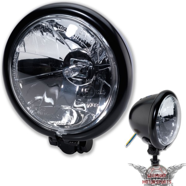 Motorrad Fernlicht Scheinwerfer Bates Style 4 1/2 Zoll