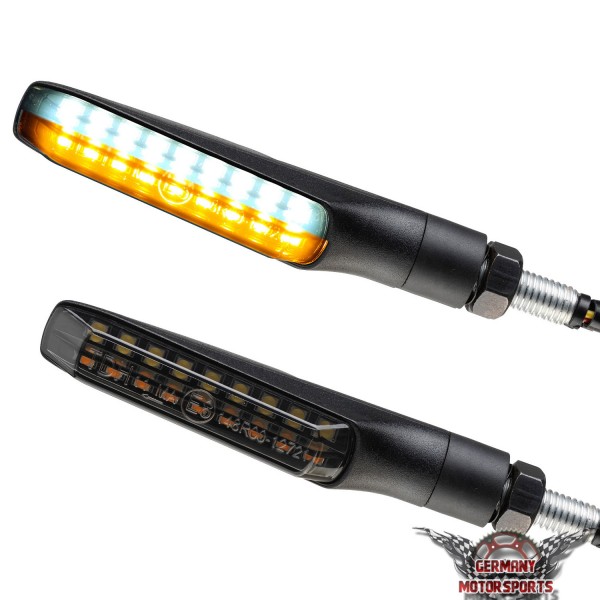 LED Blinker / Positionslicht Blinker Flat schwarz getönt