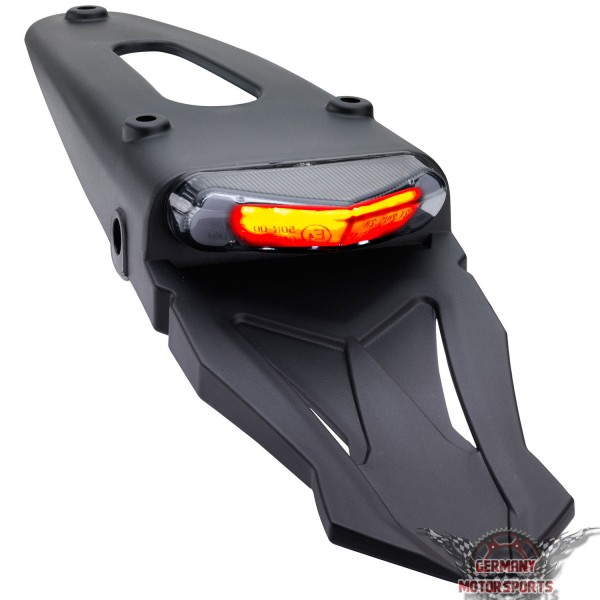 LED Rücklicht Triangle Stealth schwarz getönt mit Halter