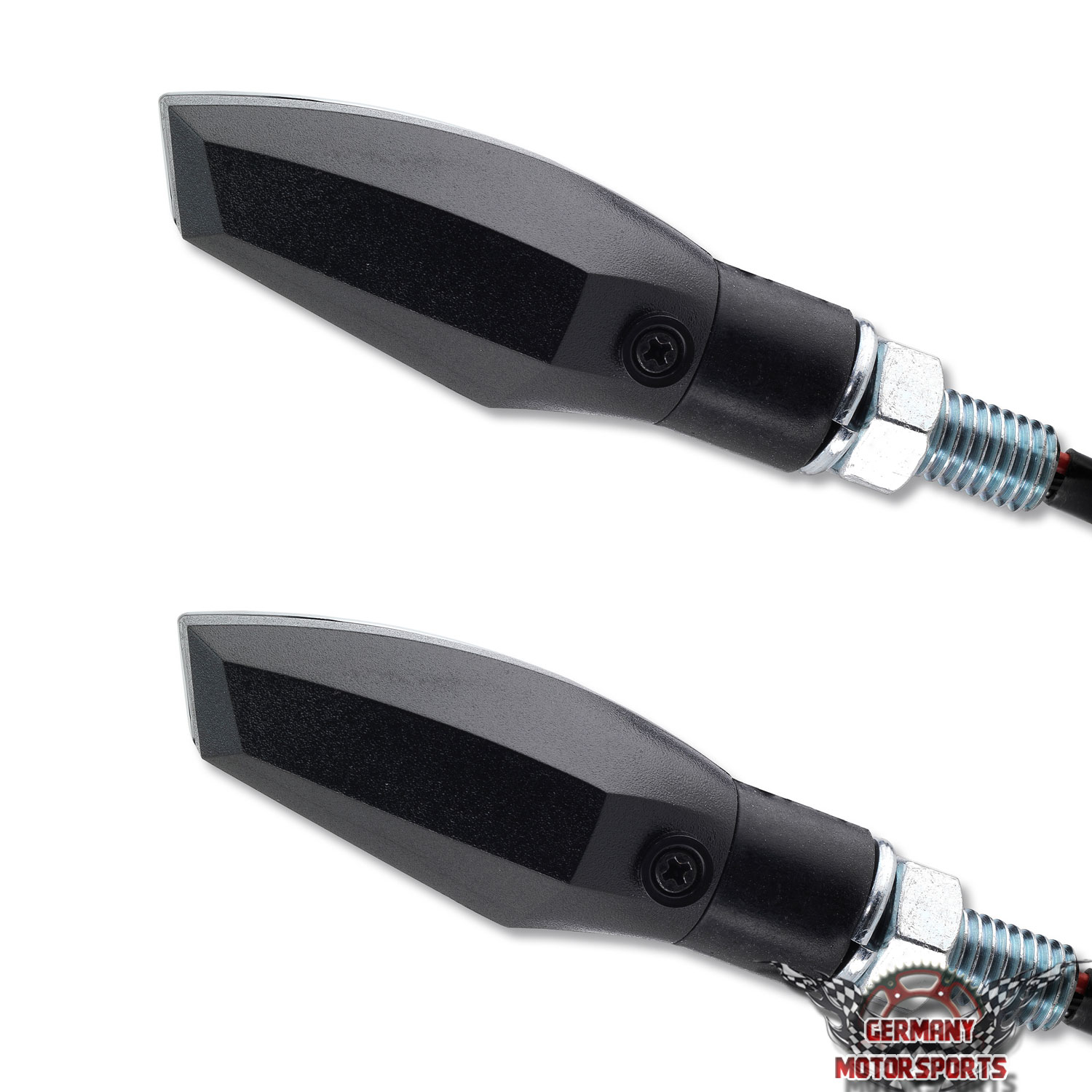 Halogen Mini-Blinker Schwarz Getönt Universal Für Motorrad Roller Quad CONQUEST
