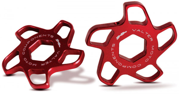 ValterMoto Motorrad Gabelstern Gabel Einsteller Vordergabel Aluminium rot
