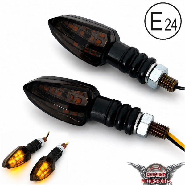 LED Blinker Shadow schwarz smoke getönt