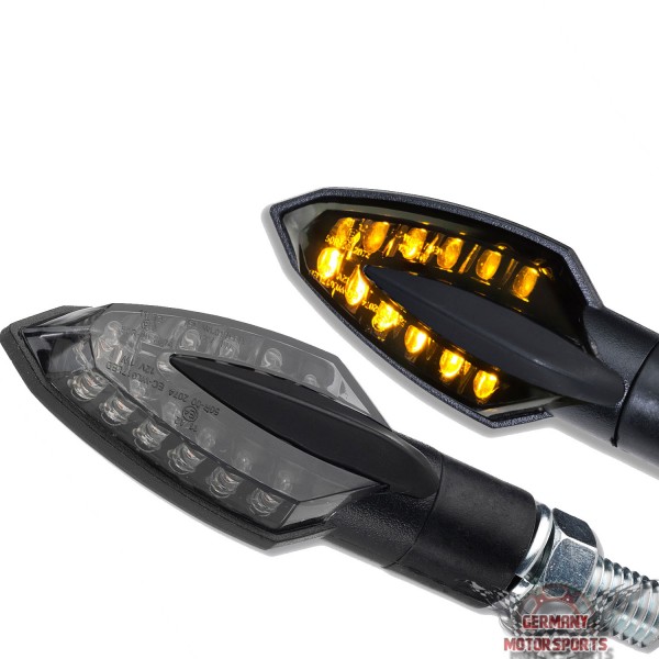 LED Blinker Sliver schwarz getönt