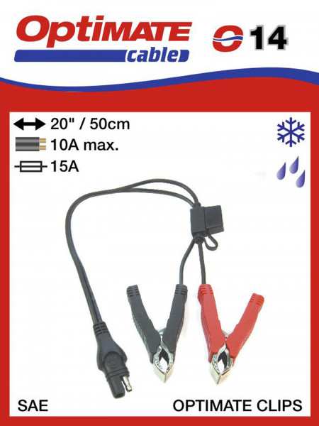 Optimate Anschlussklemmen mit Sicherung Batterieklemmen SAE Stecker O14