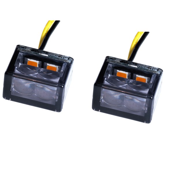 LED Blinker Cube schwarz getönt