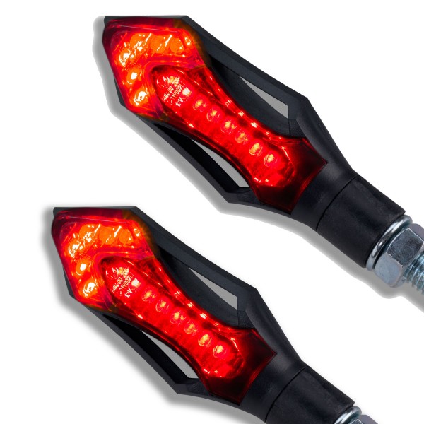 2in1 LED Rücklicht Bremslicht Rush schwarz getönt