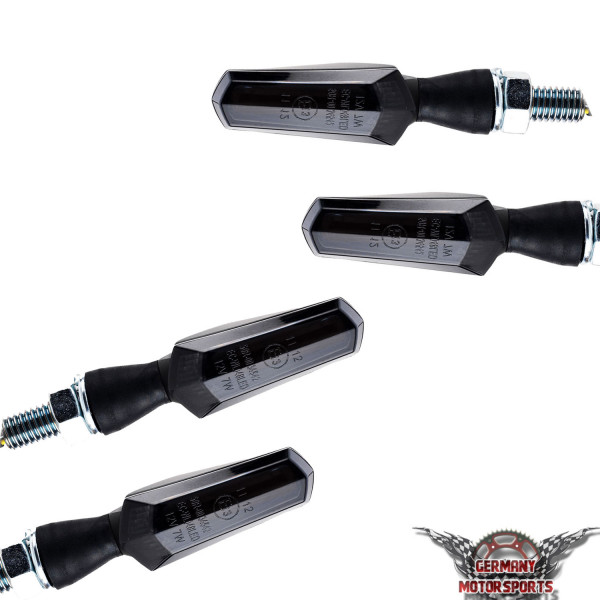 LED Blinker Cob Dark schwarz getönt 4er Set