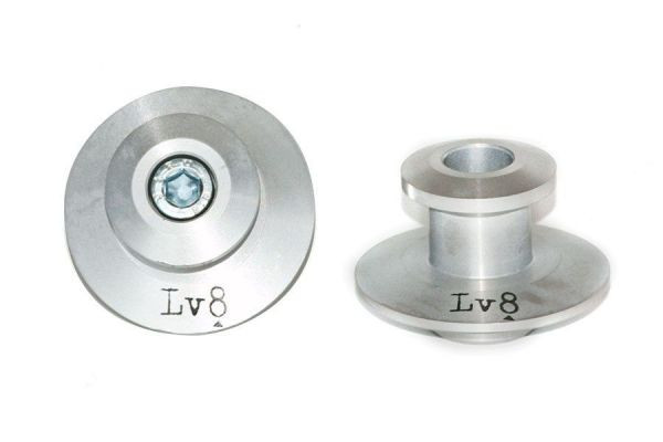 Lv8 Bobbins Aluminium Ständeraufnahme Silber M8 x 1,25