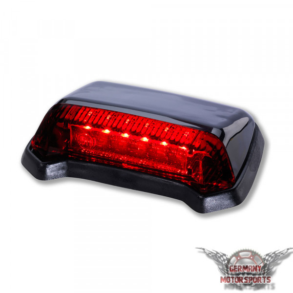 LED Rücklicht Fender schwarz rotes Glas