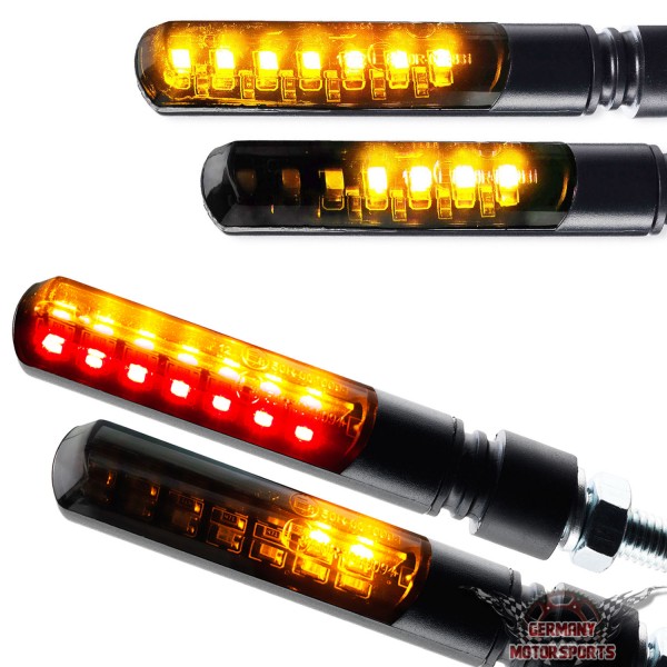 LED Blinker + Rücklicht Blinker Sequentiell Blade schwarz getönt