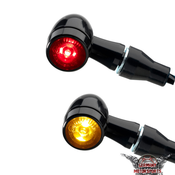 3in1 LED Rücklicht Blinker Bullet HP schwarz klar