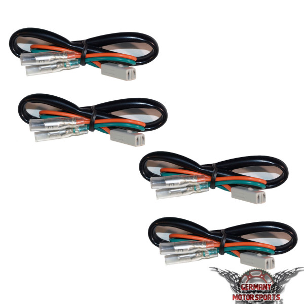 Motorrad Blinker Adapterkabel passend für Kawasaki Modelle 2 Paar