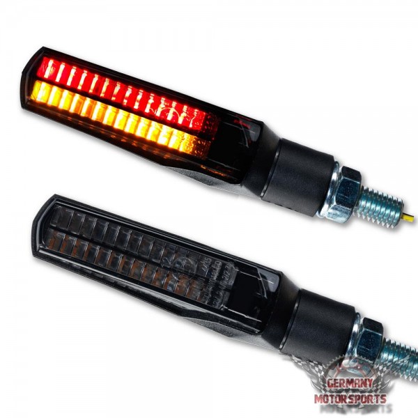 3in1 LED Rücklicht Blinker Slat schwarz getönt