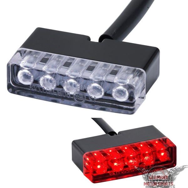 LED Rücklicht Shorty klar