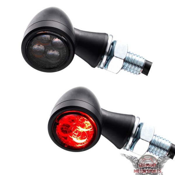 3in1 LED Rücklicht Blinker Zero schwarz getönt | 3in1 Blinker | Blinker ...