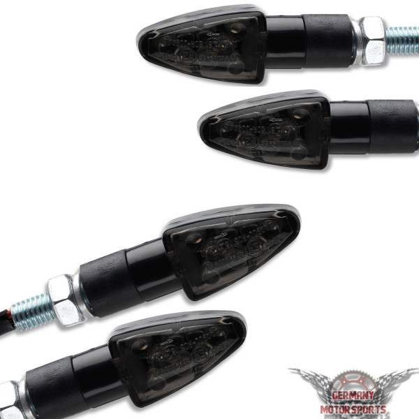 LED Blinker Wizzard schwarz getönt 2er Set