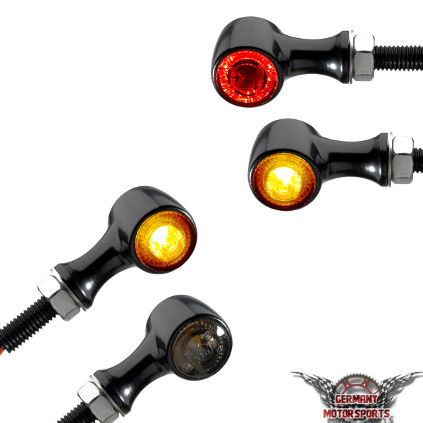LED Blinker + 3in1 Blinker Eye schwarz getönt Set