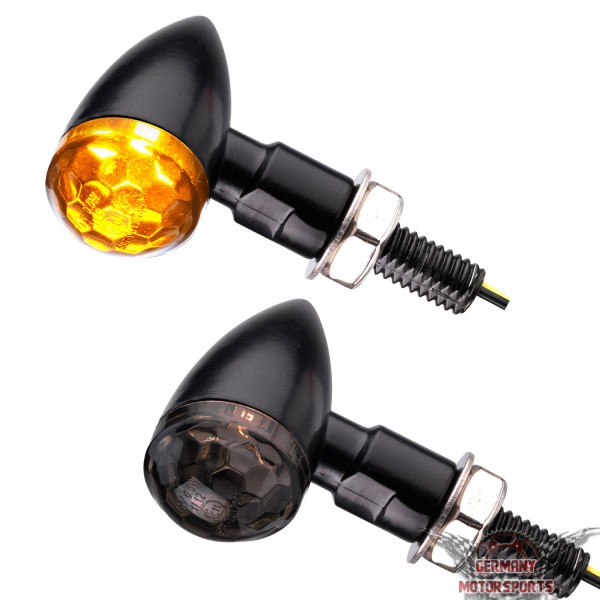 LED Blinker Bullet LB schwarz getönt