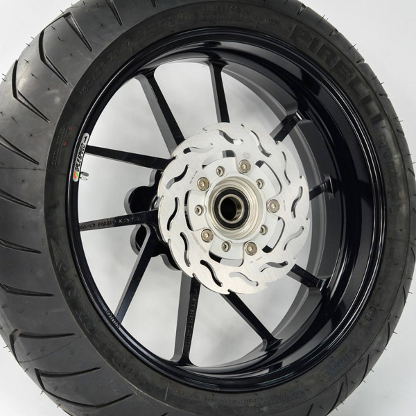 Moto-Master passend für Yamaha MT-01 T-Max Bremsscheibe Flame hinten links