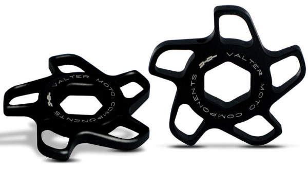 ValterMoto Motorrad Gabelstern 17 mm Gabel Einsteller Vordergabel Aluminium schwarz