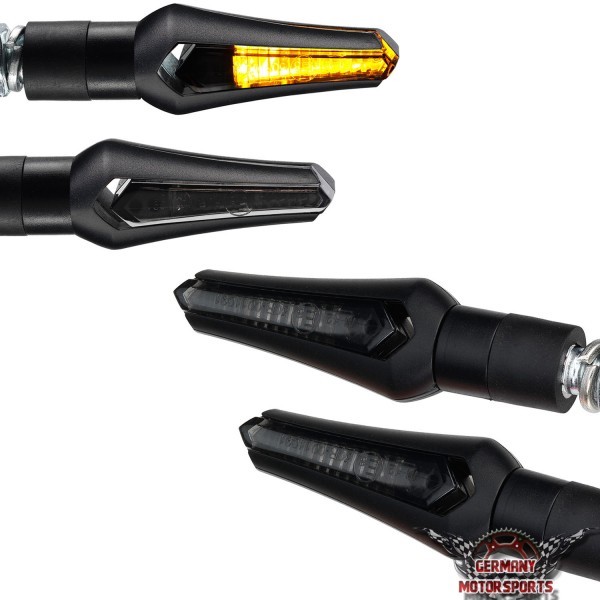 LED Blinker Cover schwarz getönt 4er Set