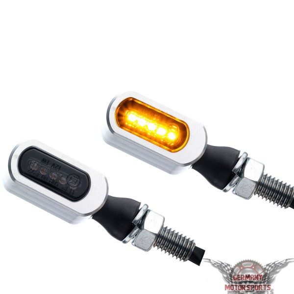 LED Blinker Attos chrome smoke getönt 4er Set