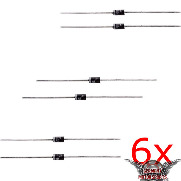6 x LED Blinker Sperrdioden für Kontrollleuchte 3 Paar