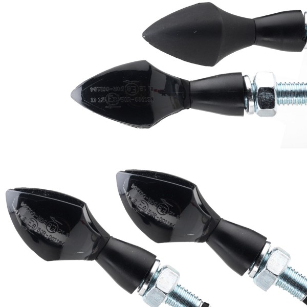 LED Blinker Spade schwarz getönt 2 Paar
